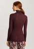 70901 Maria Turtleneck Shirt - 2483 Deep Maroon