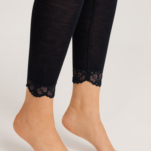 70910 Woolen Lace Leggings - 019 Black