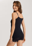 70911 Woolen Lace Spaghetti Cami - 019 Black