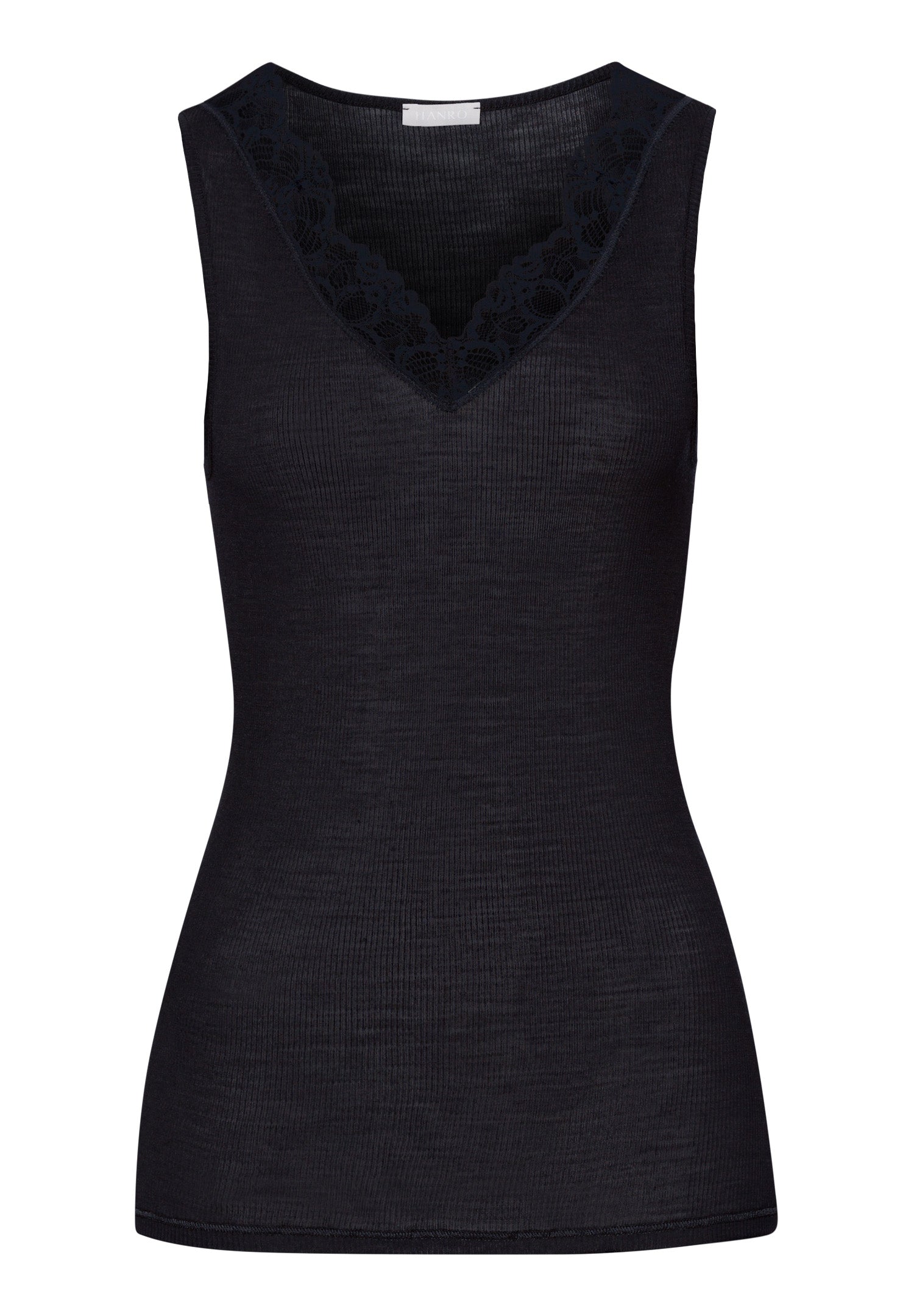 Woolen Lace Tank Top | Black 70912-019