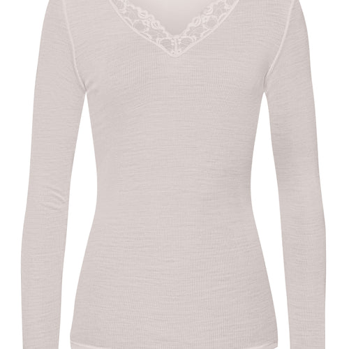 70914 Woolen Lace Long Sleeve Shirt - 2801 Pumice