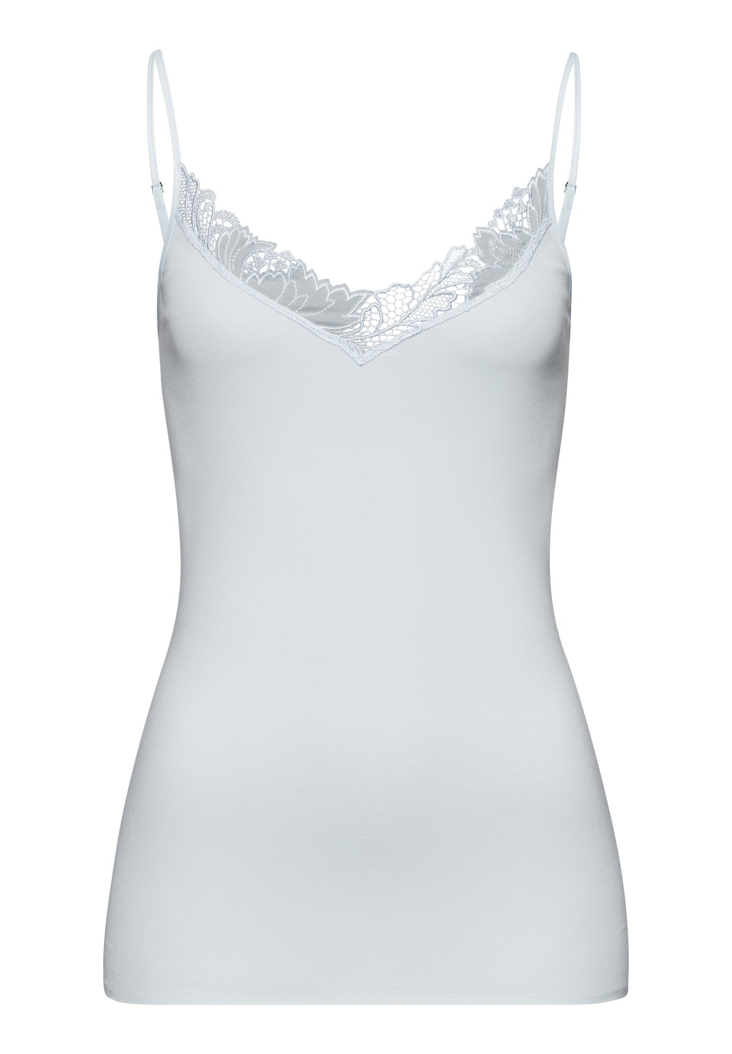 Anne V-Neck Cotton Camisole | Cool Blue 70931-2507 – HANRO