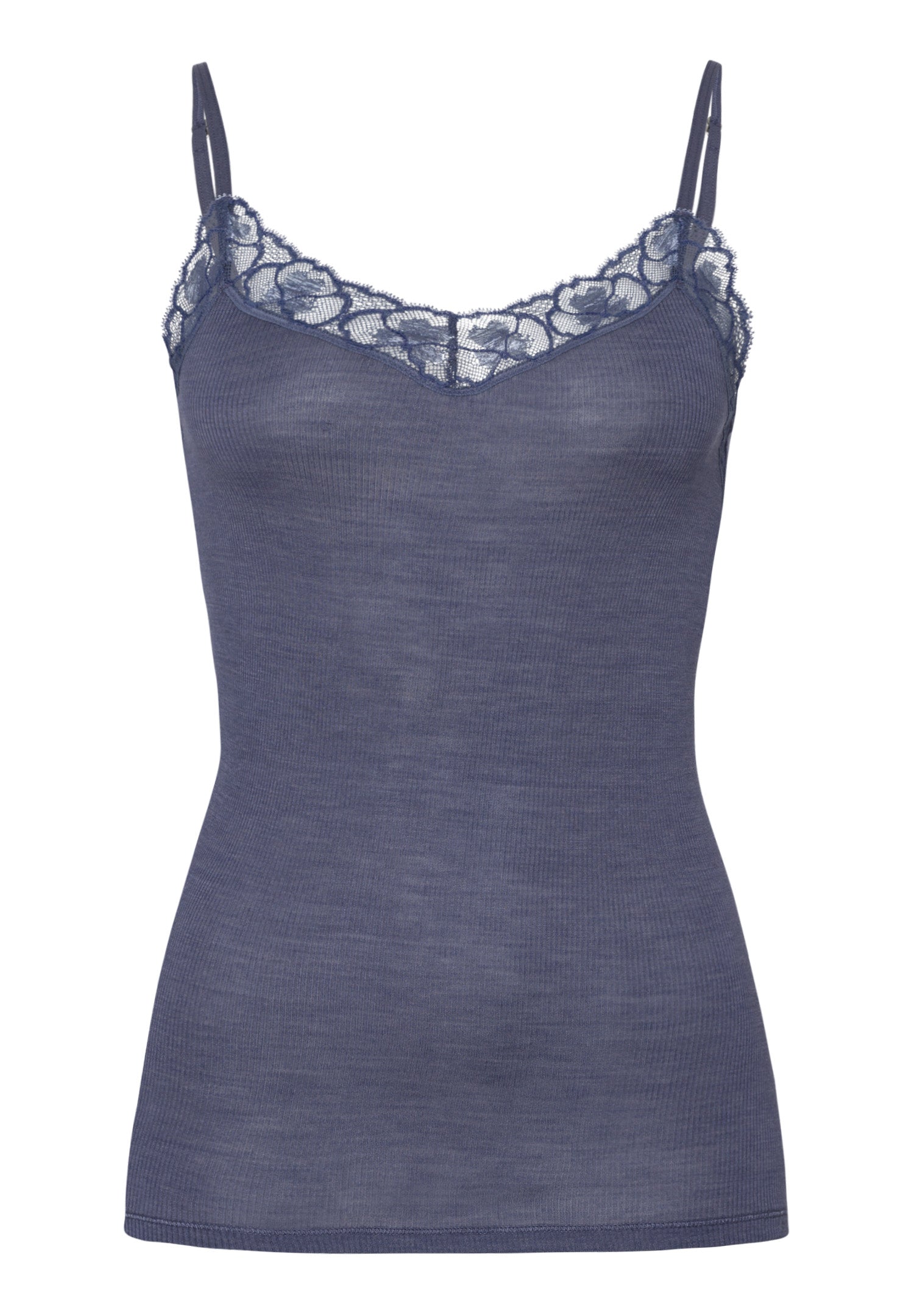 70970 Woolen Lace Spaghetti Cami - 2602 Nightshade