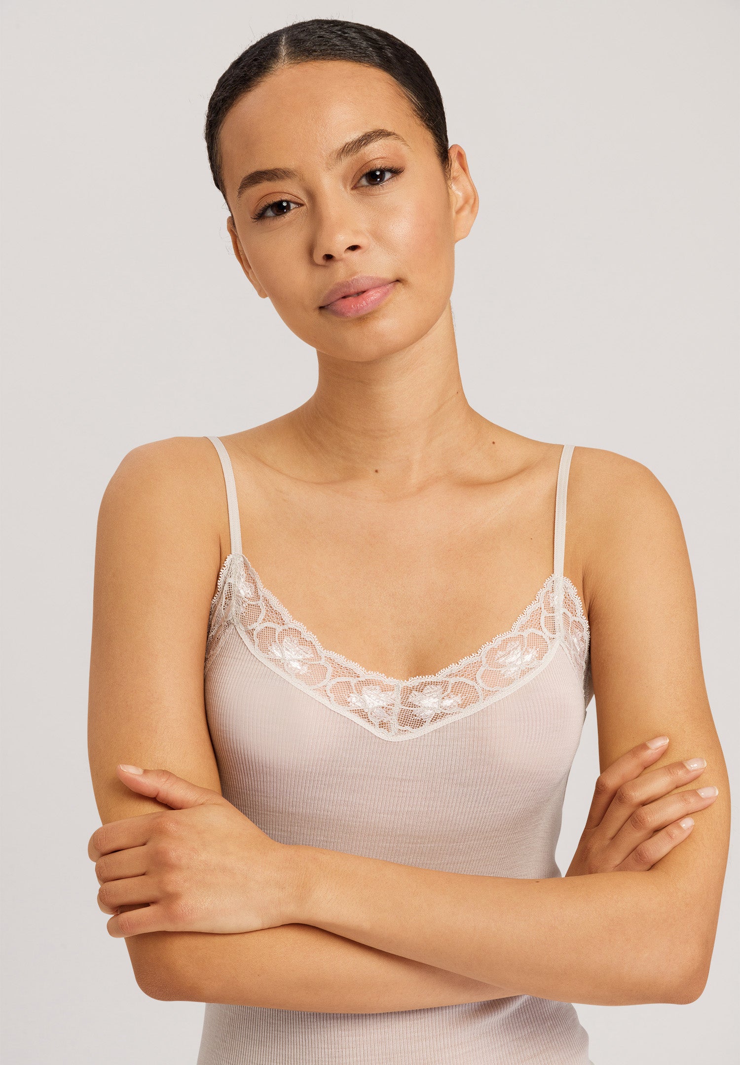 70970 Woolen Lace Spaghetti Cami - 2801 Pumice