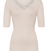 70972 Woolen Lace S/Slv Shirt - 2801 Pumice