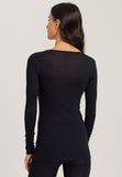 70974 Woolen Lace L/Slv Shirt - 019 Black
