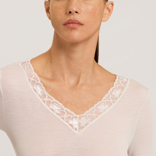 70974 Woolen Lace L/Slv Shirt - 2801 Pumice