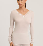 70974 Woolen Lace L/Slv Shirt - 2801 Pumice