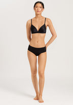 71071 Satin Deluxe Soft Cup Bra - 019 Black