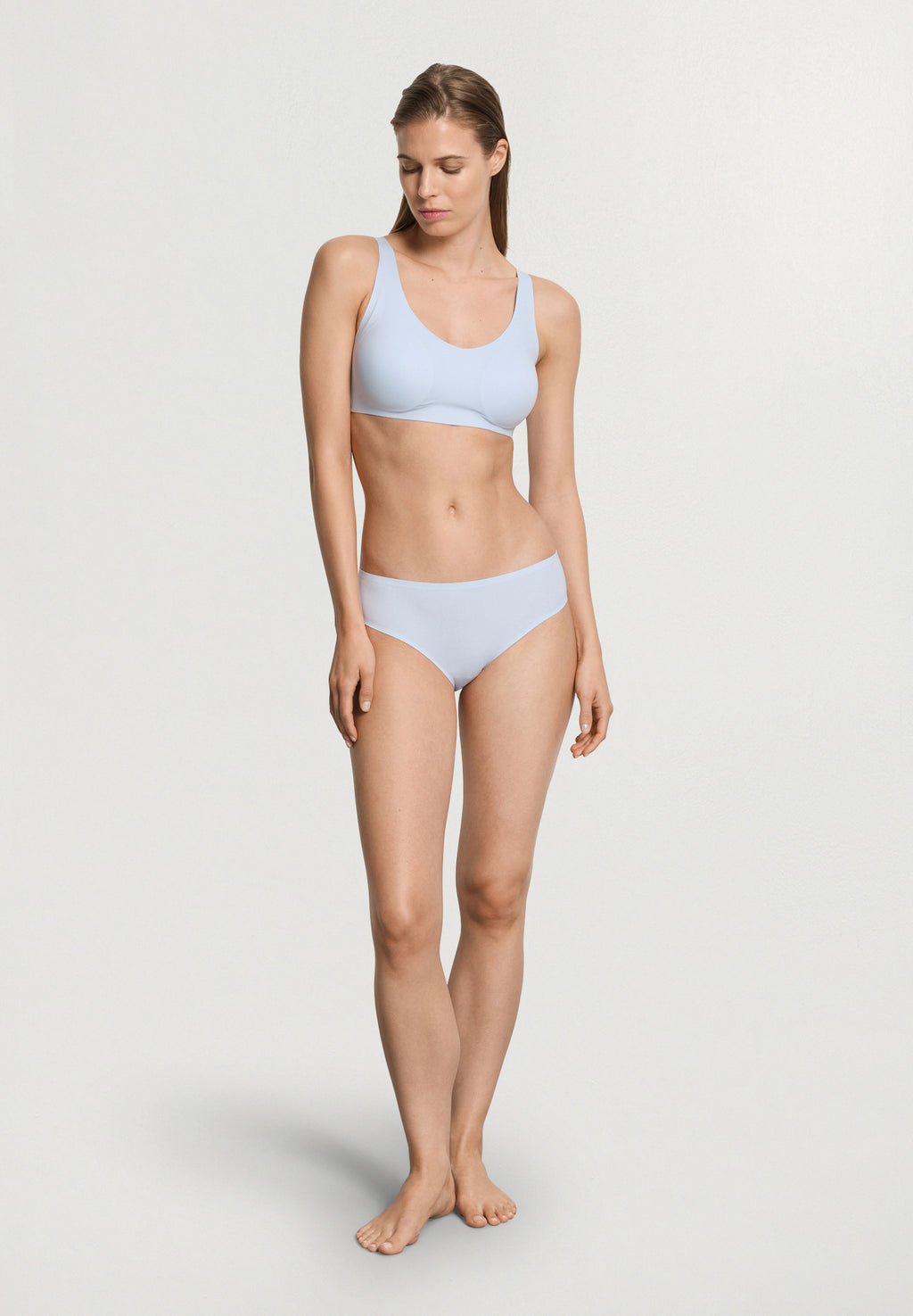 Invisible Touch Microfiber Seamless High Cut Brief | Blue Dove 71141-2581