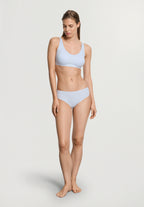Invisible Touch Microfiber Seamless High Cut Brief | Blue Dove 71141-2581