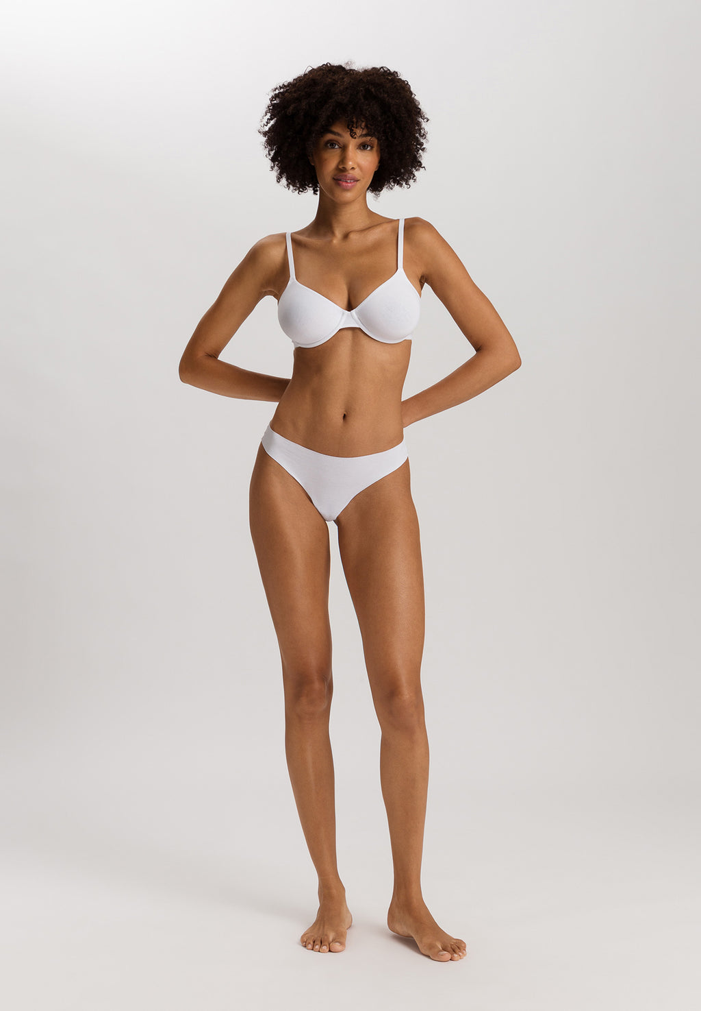 Invisible Cotton Cotton Blend Thong | White 71242-101