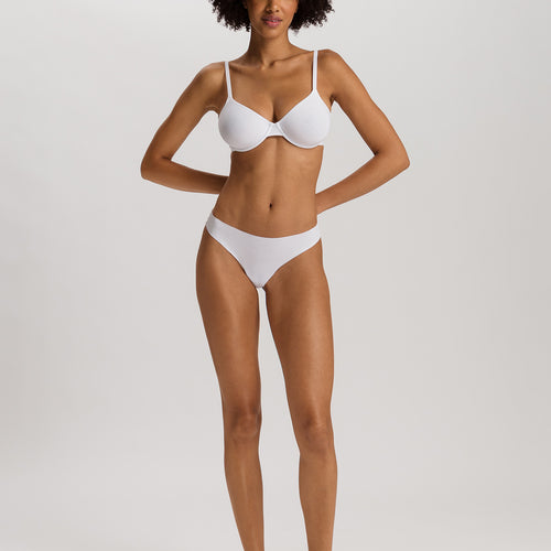 Invisible Cotton Cotton Blend Thong | White 71242-101