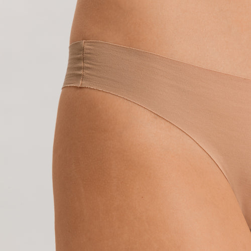 Invisible Cotton Cotton Blend Thong | Beige 71242-1272