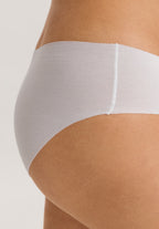 Invisible Cotton Cotton Blend Hi-Cut Brief | White 71243-101