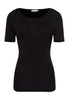 71258 Soft Touch Short Sleeve Top - 019 Black