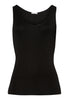 71416 Woolen Silk W Tank Top - 018 Black