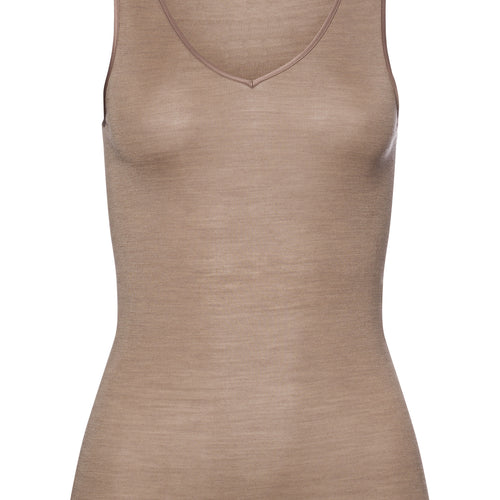 71416 Woolen Silk W Tank Top - 2847 Taupe