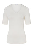 71417 Woolen Silk W Short Slv Top - 795 Cygne
