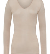 71418 Woolen Silk W Long Sleeve Shirt - 2806 Safari