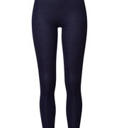Woolen Silk W Long Leg | Night Blue 71422-2624
