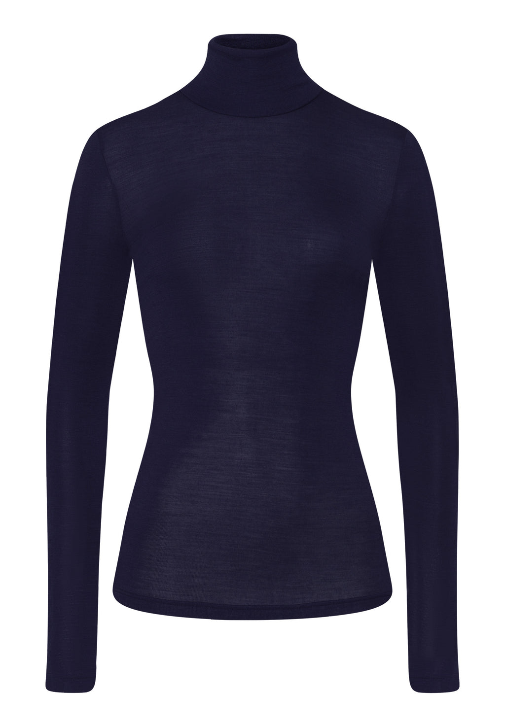 Woolen Silk W Wool And Silk Turtleneck | Night Blue 71423-2624