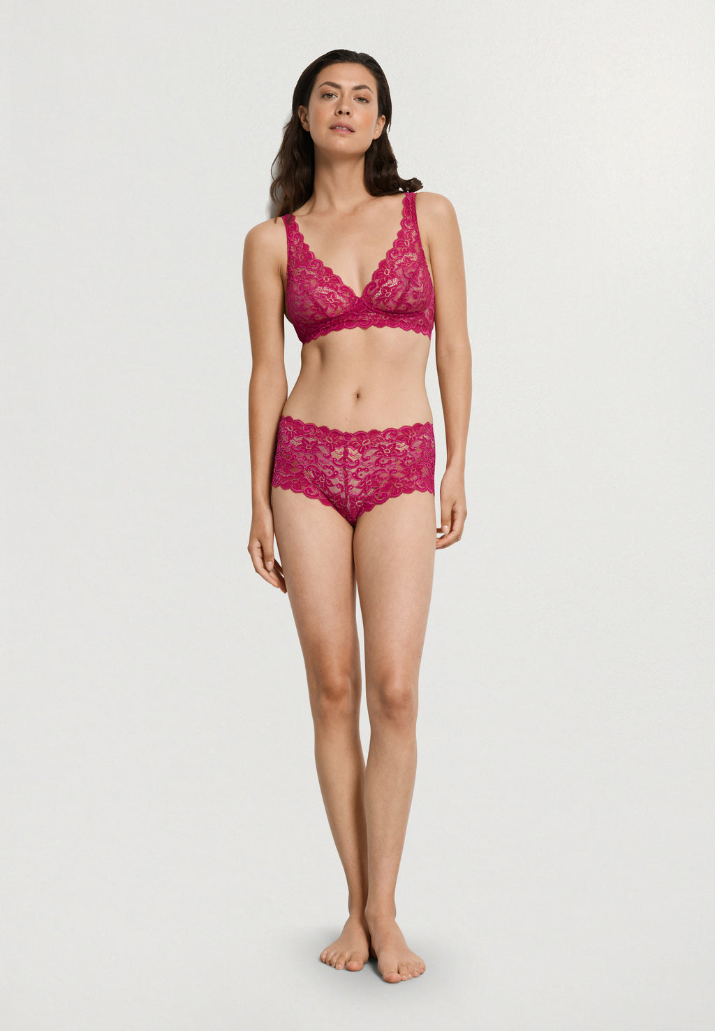 Luxury Moments Lace Boyleg | Light Sangria 71447-2465