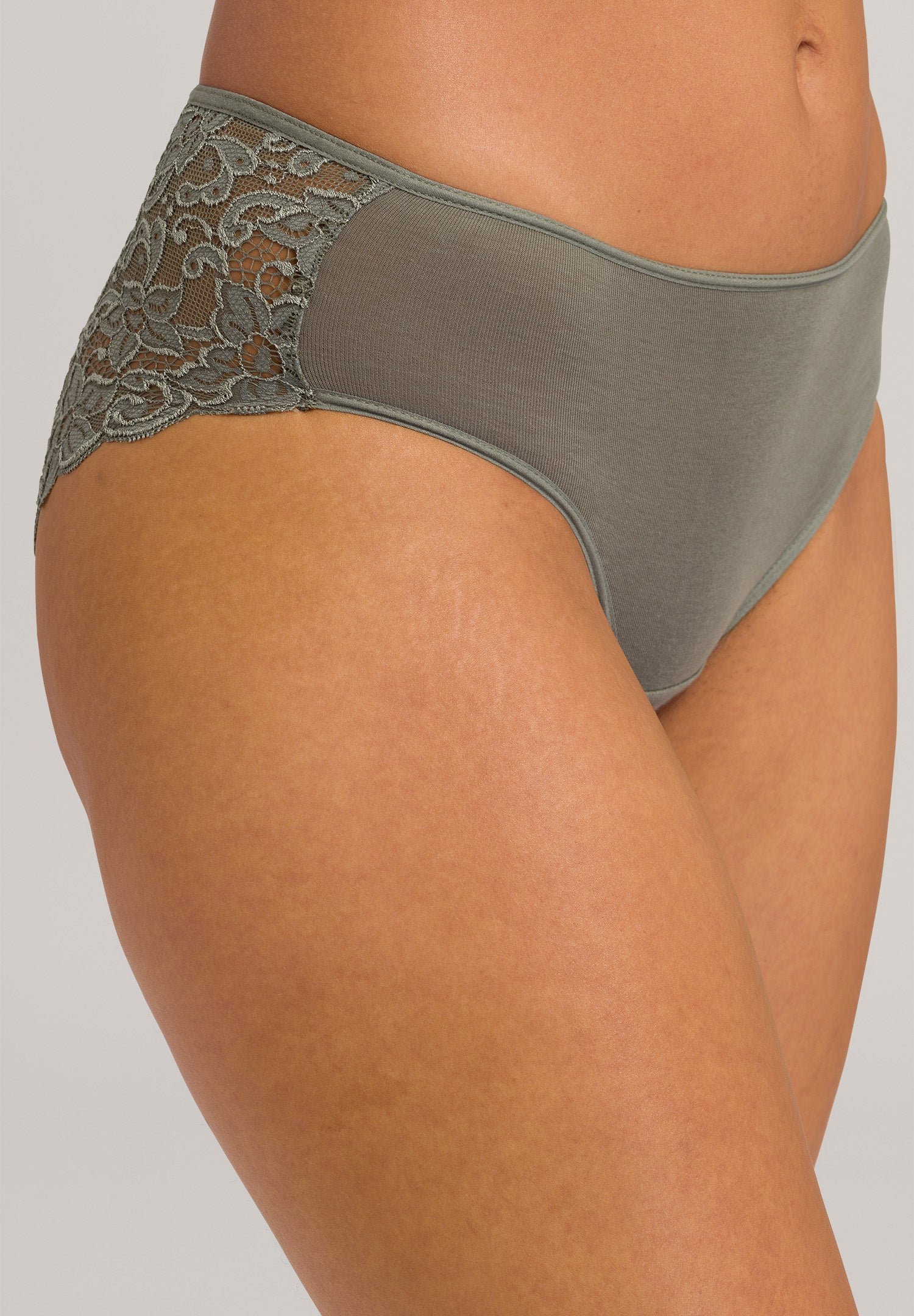 71480 Moments Lace-Back Brief - 2668 Antique Green