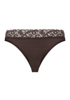 Moments Cotton High Cut Brief | Dark Mocha 71481-2185