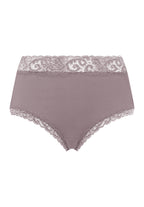 Moments Lace Trim Cotton Full Brief | Stormy Rose 71483-2467