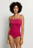 Lace Trim Cotton Camisole | Light Sangria 71484-2465