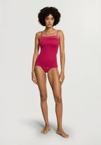 Lace Trim Cotton Camisole | Light Sangria 71484-2465