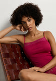 Lace Trim Cotton Camisole | Light Sangria 71484-2465