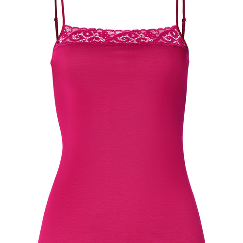 Lace Trim Cotton Camisole | Light Sangria 71484-2465