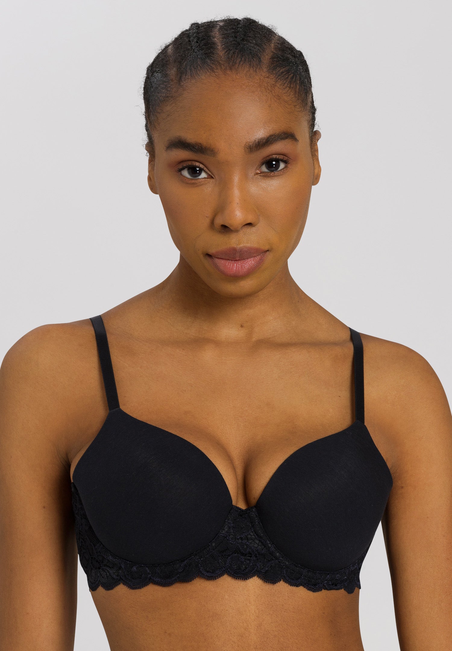 71503 Luxury Moments Lace T-Shirt Bra - 019 Black