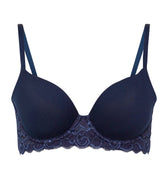 71503 Luxury Moments Lace T-Shirt Bra - 1610 Deep Navy