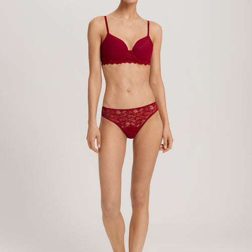 Luxury Moments Lace T-Shirt Bra | Red Dahlia 71503-2418