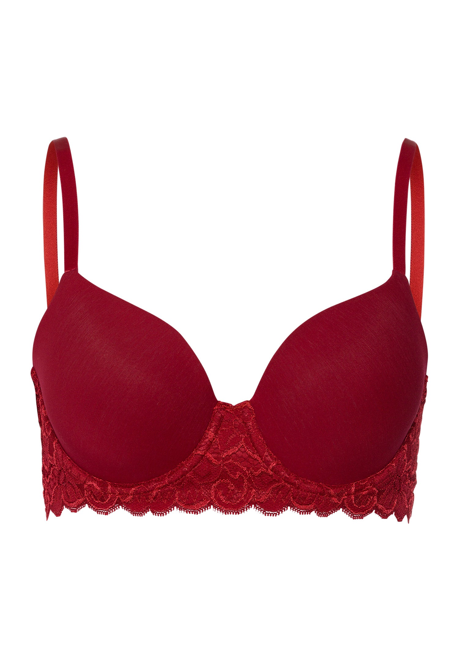 Luxury Moments Lace T-Shirt Bra | Red Dahlia 71503-2418