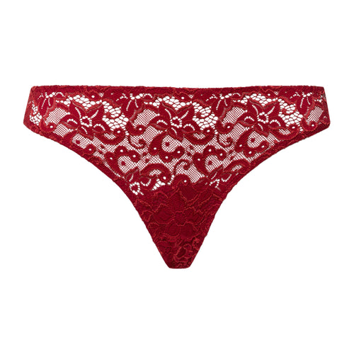 Luxury Moments Thong | Red Dahlia 71507-2418