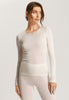 71522 Woolen Silk W Long Sleeve Shirt With Embroidery - 795 Cygne