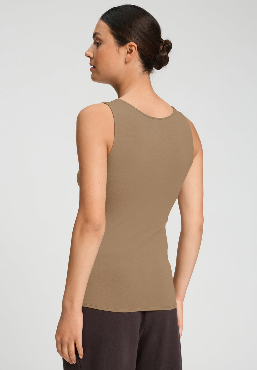 Ultralight Wool Tank Top | Suede Camel 71595-2825
