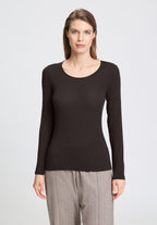 Ultralight Wool L/Slv Shirt | Dark Mocha 71596-2185