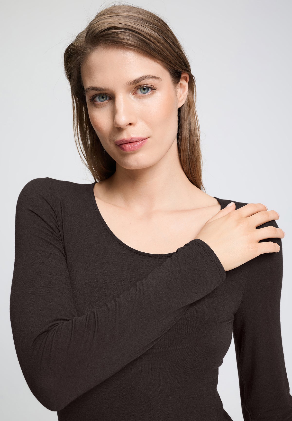 Ultralight Wool L/Slv Shirt | Dark Mocha 71596-2185