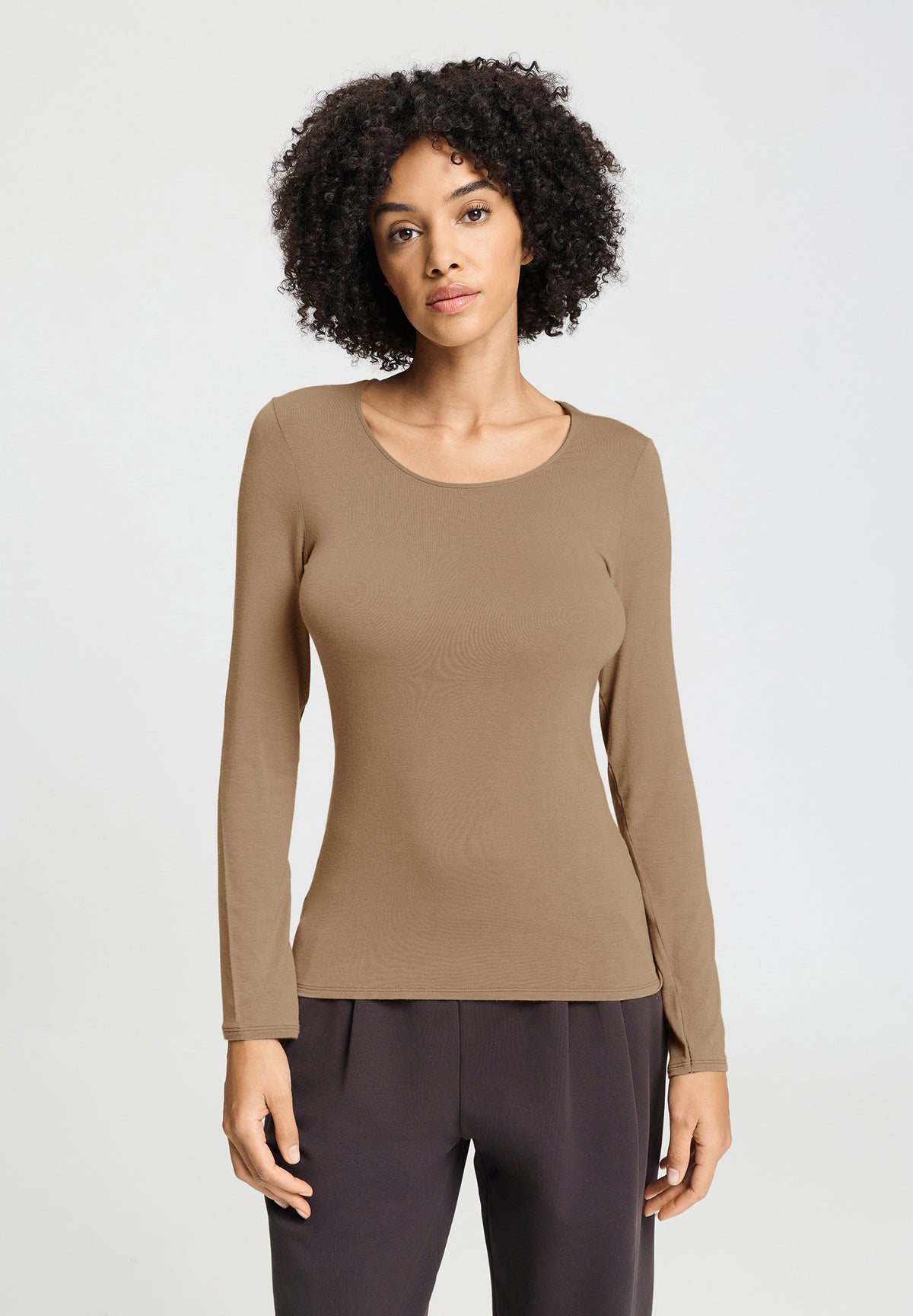 Ultralight Wool L/Slv Shirt | Suede Camel 71596-2825