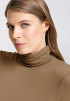 Ultralight Wool Turtleneck Shirt | Suede Camel 71597-2825
