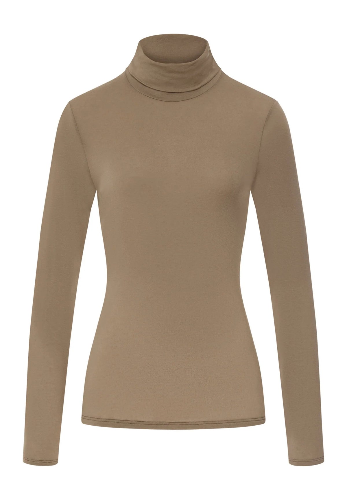 Ultralight Wool Turtleneck Shirt | Suede Camel 71597-2825