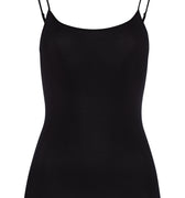 71600 Cotton Seamless Spaghetti Camisole - 019 Black