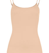 71600 Cotton Seamless Spaghetti Camisole - 274 Beige