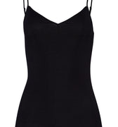 71601 Cotton Seamless V-Neck Camisole - 019 Black