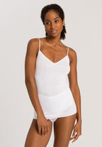 71601 Cotton Seamless V-Neck Camisole - 101 White